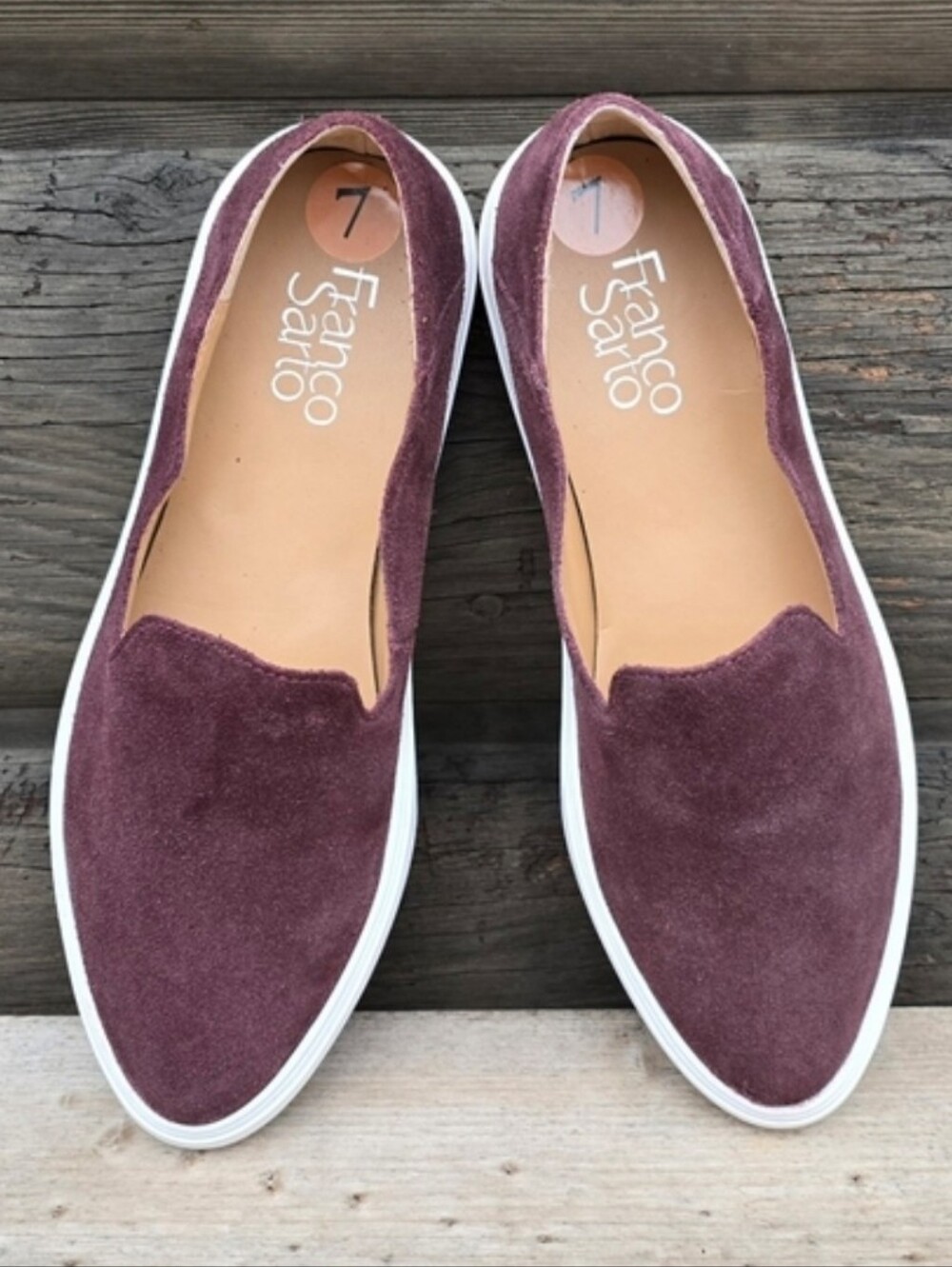 Franco Sarto NEW Mitchell Quiet Luxury Minimalist Suede Comfort Sneaker 7M